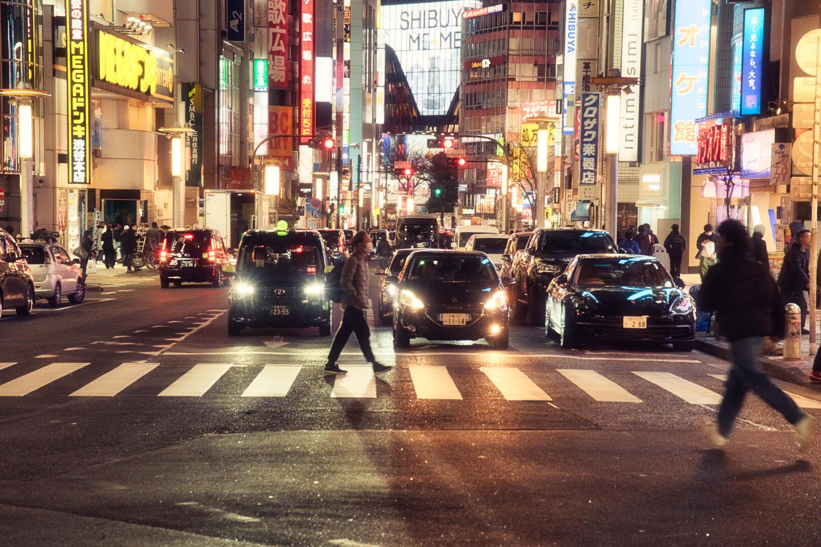 Shibuya Crossing at Night