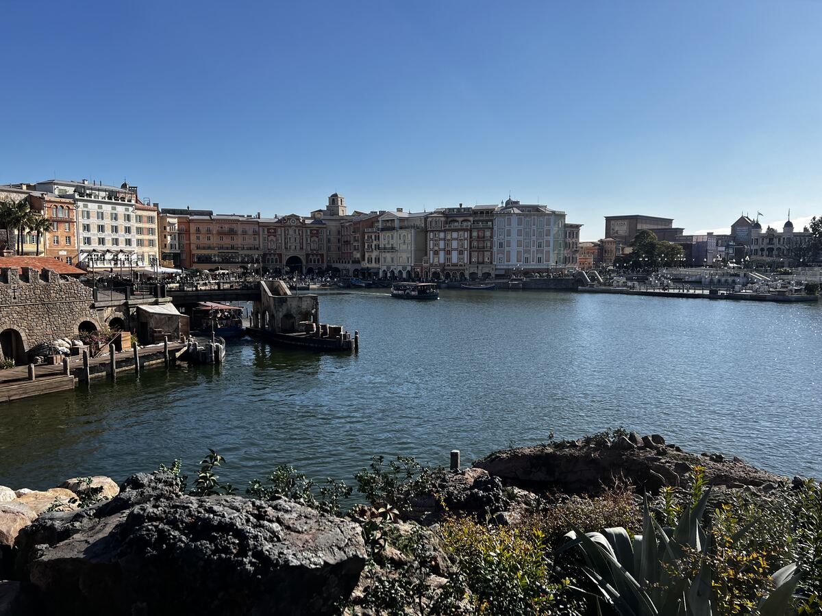 Mediterranean Harbor at Tokyo DisneySea on a sunny day